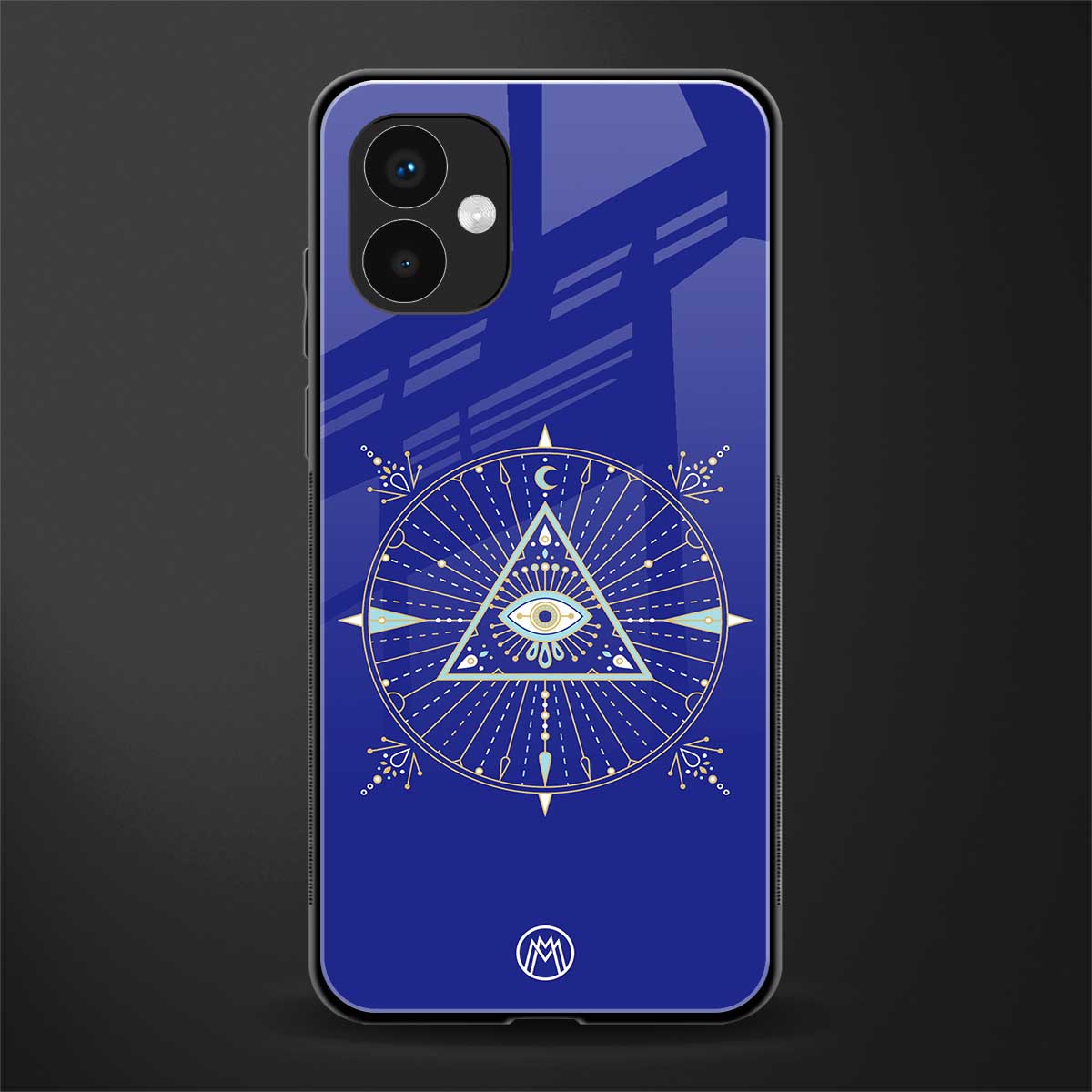 evil eye mandala blue back phone cover | glass case for samsung galaxy a04