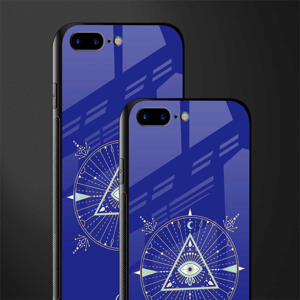 evil eye mandala blue glass case for iphone 8 plus image-2