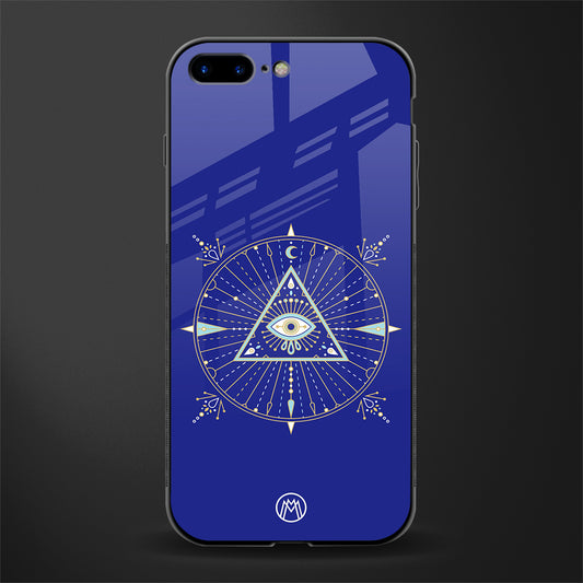 evil eye mandala blue glass case for iphone 7 plus image