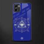 evil eye mandala blue back phone cover | glass case for vivo y72