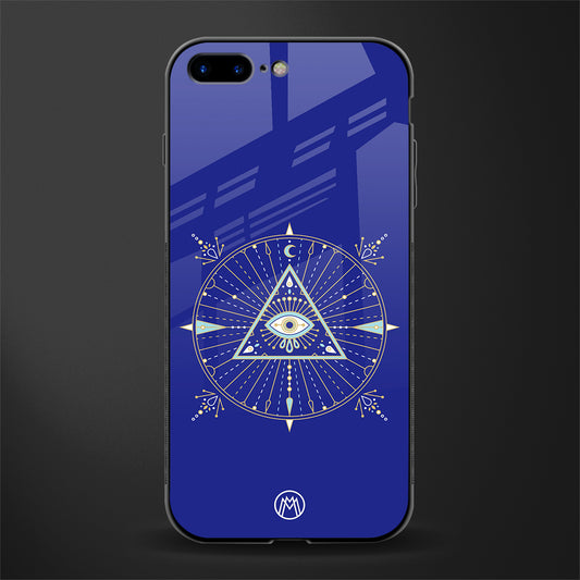 evil eye mandala blue glass case for iphone 8 plus image