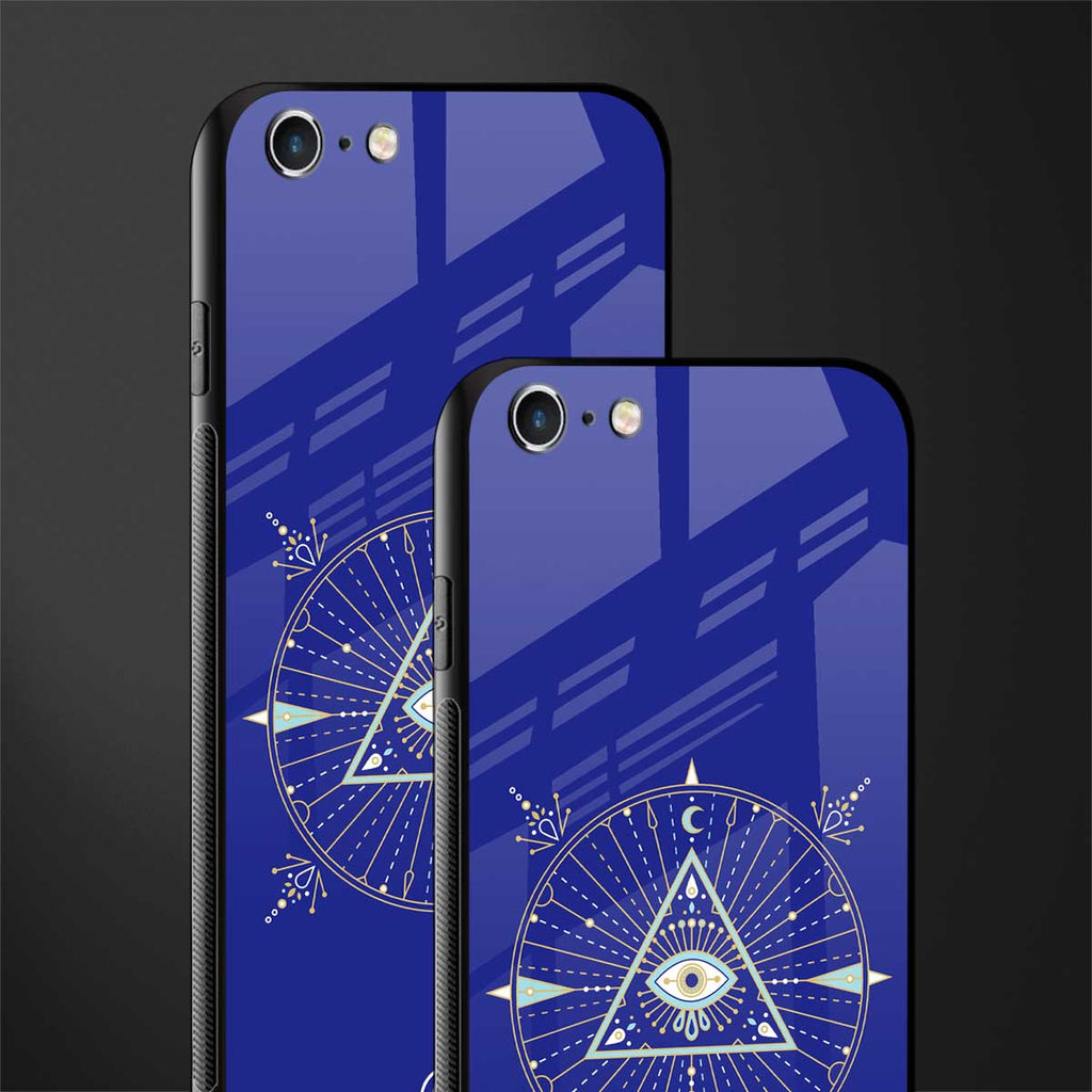 evil eye mandala blue glass case for iphone 6 plus image-2