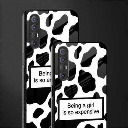 expensive girl glass case for oppo reno 3 pro image-2