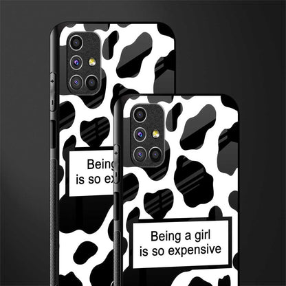 expensive girl glass case for samsung galaxy m31s image-2