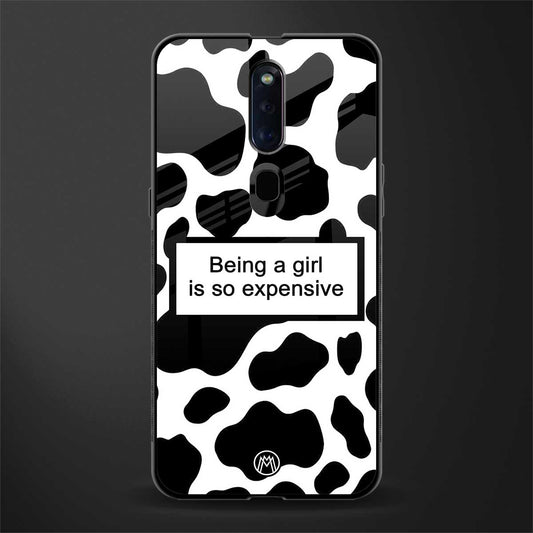 expensive girl glass case for oppo f11 pro image