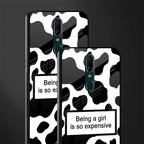 expensive girl glass case for oppo a9 image-2