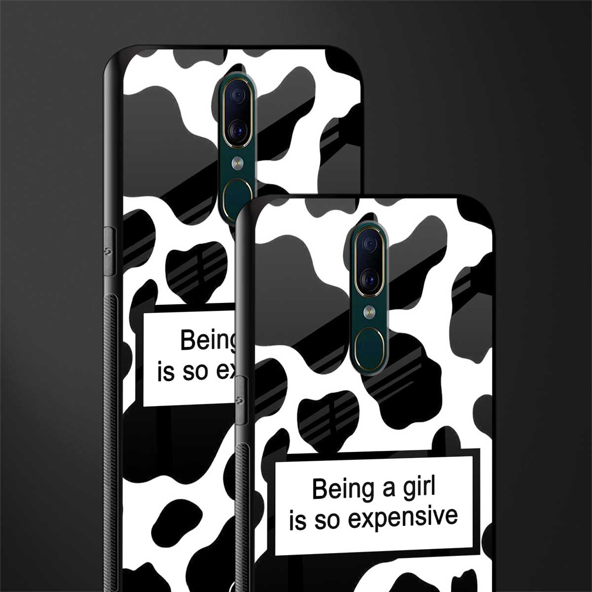expensive girl glass case for oppo a9 image-2
