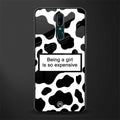 expensive girl glass case for oppo f11 image