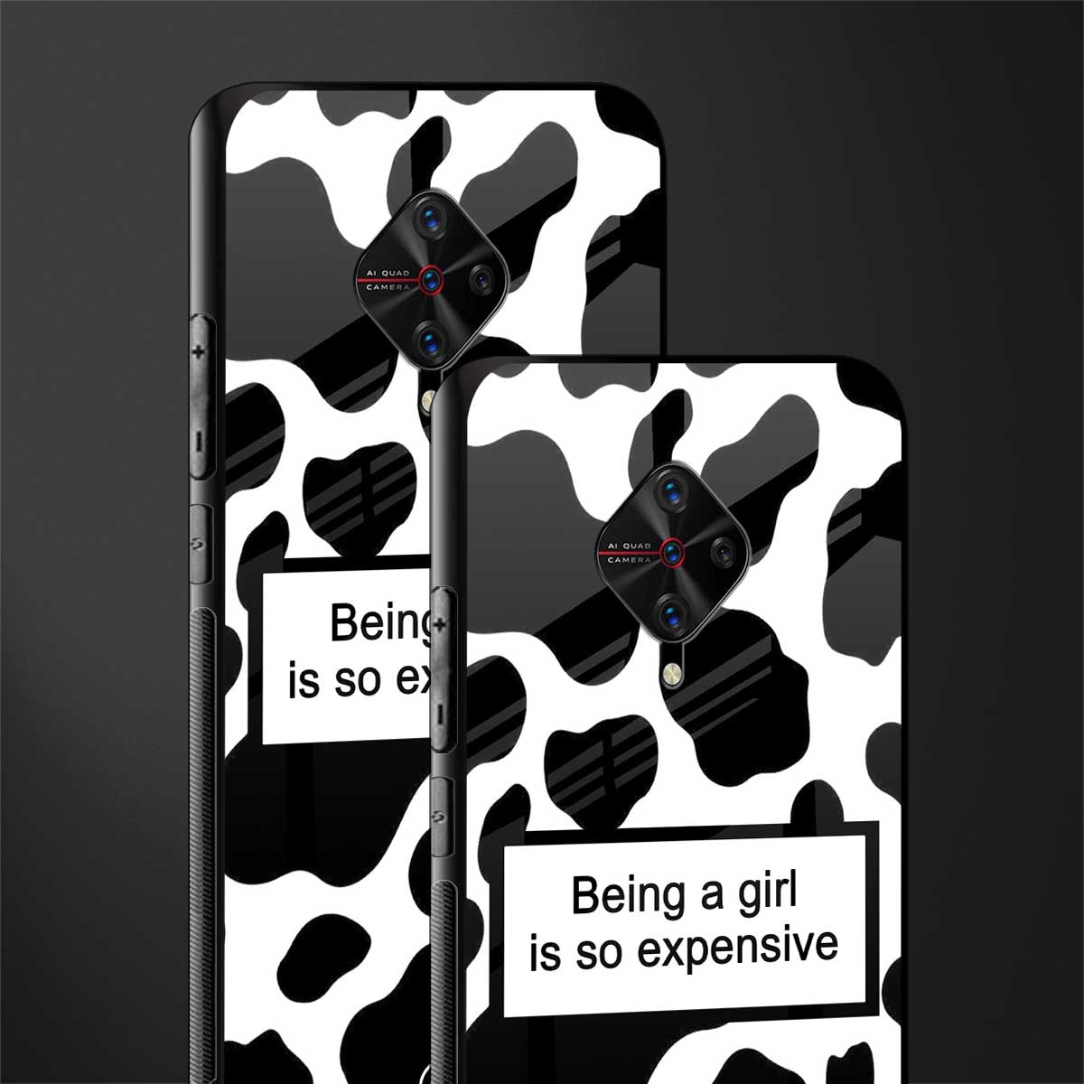 expensive girl glass case for vivo s1 pro image-2