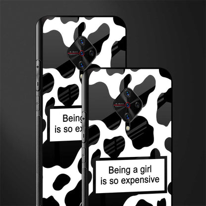 expensive girl glass case for vivo s1 pro image-2