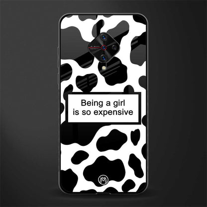 expensive girl glass case for vivo s1 pro image