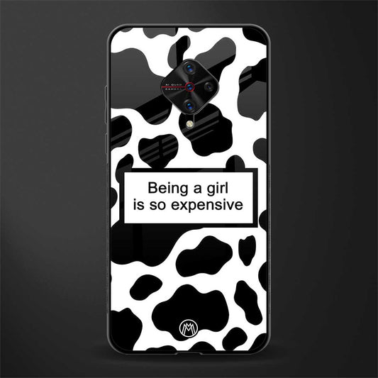 expensive girl glass case for vivo s1 pro image