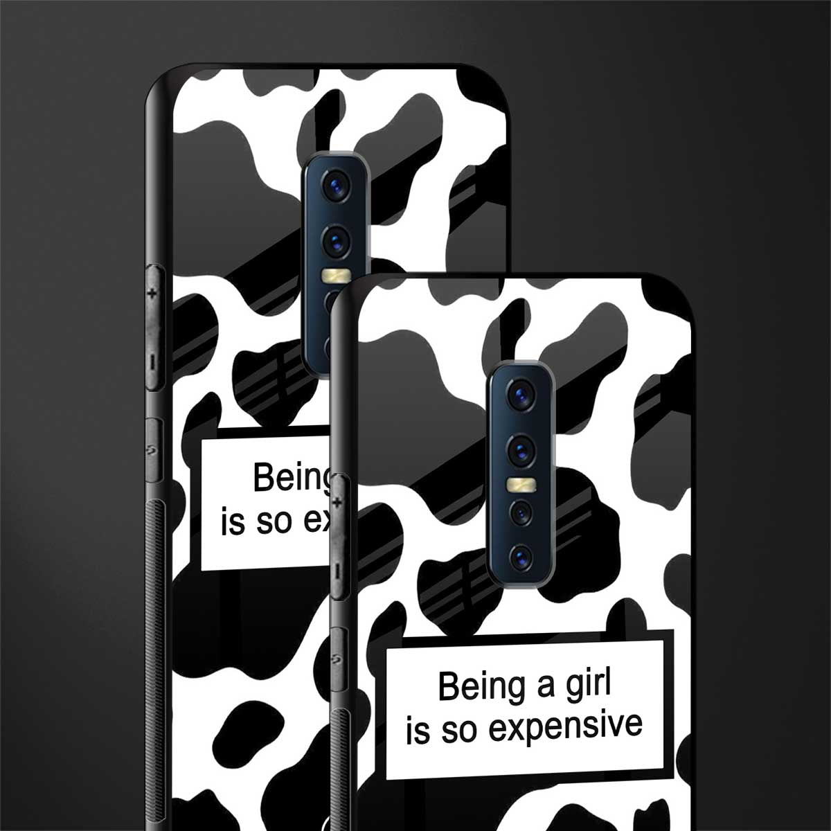 expensive girl glass case for vivo v17 pro image-2