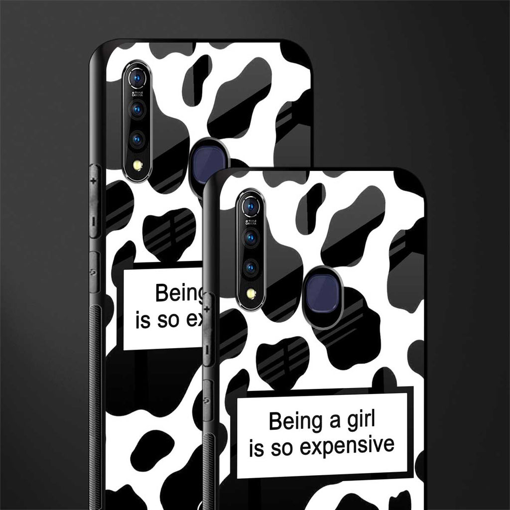 expensive girl glass case for vivo z1 pro image-2