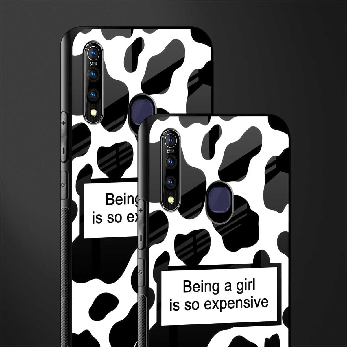 expensive girl glass case for vivo z1 pro image-2