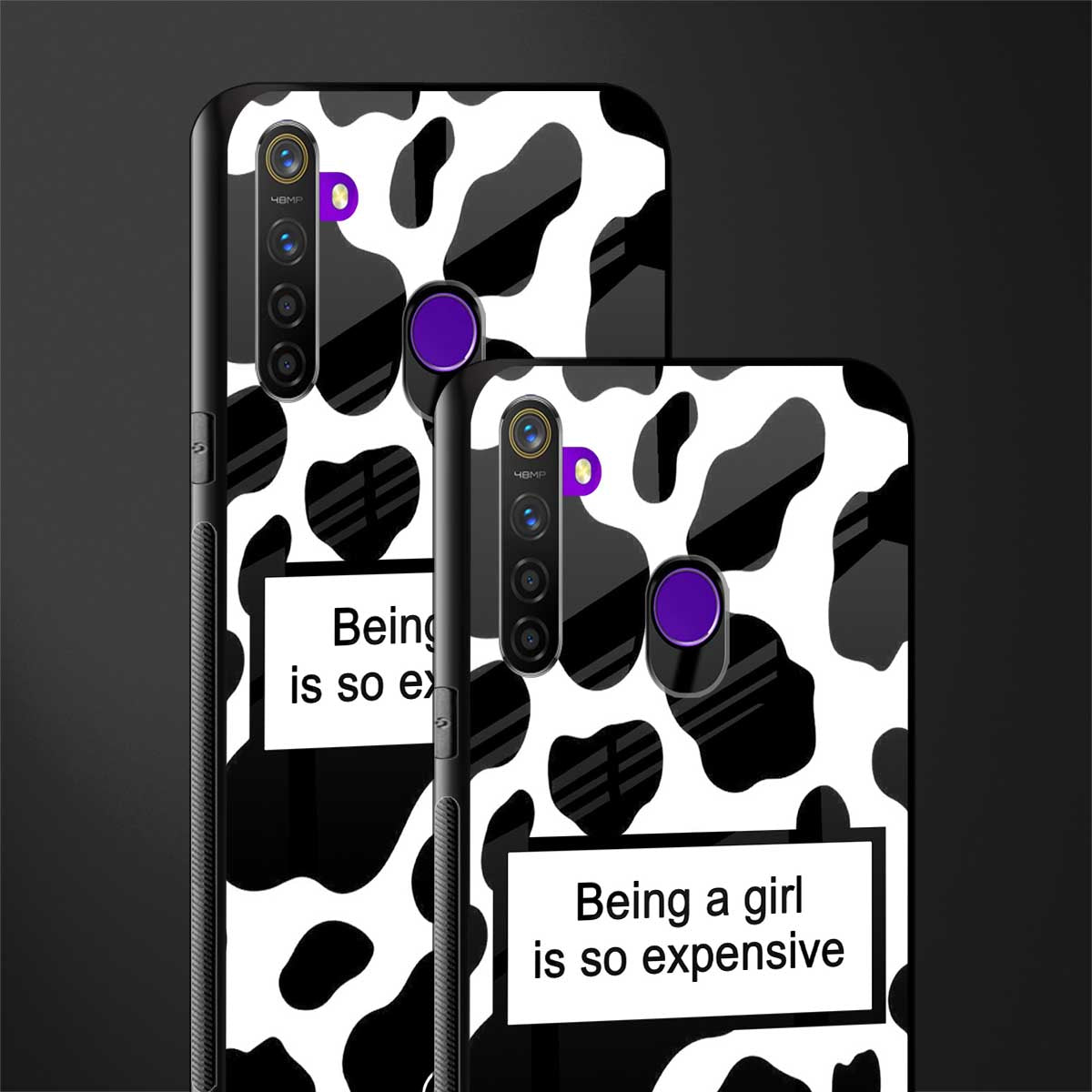 expensive girl glass case for realme 5i image-2