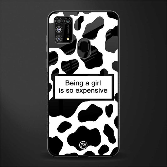expensive girl glass case for samsung galaxy m31 prime edition image