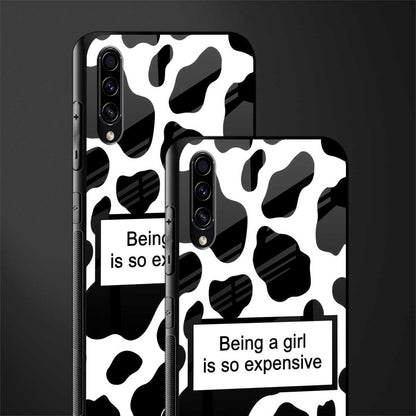 expensive girl glass case for samsung galaxy a50s image-2