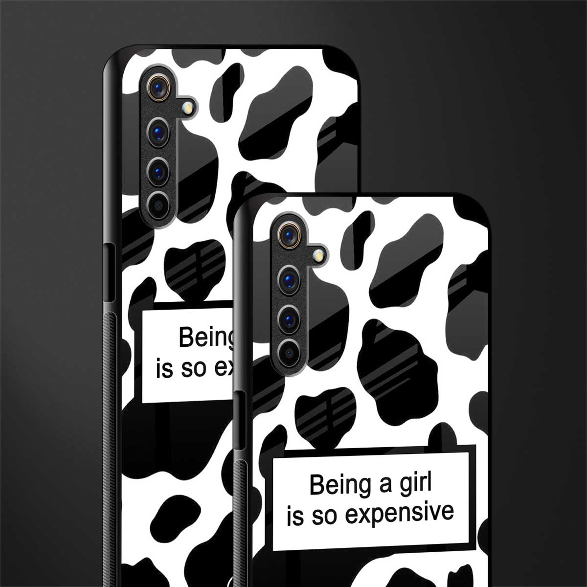 expensive girl glass case for realme 6 pro image-2