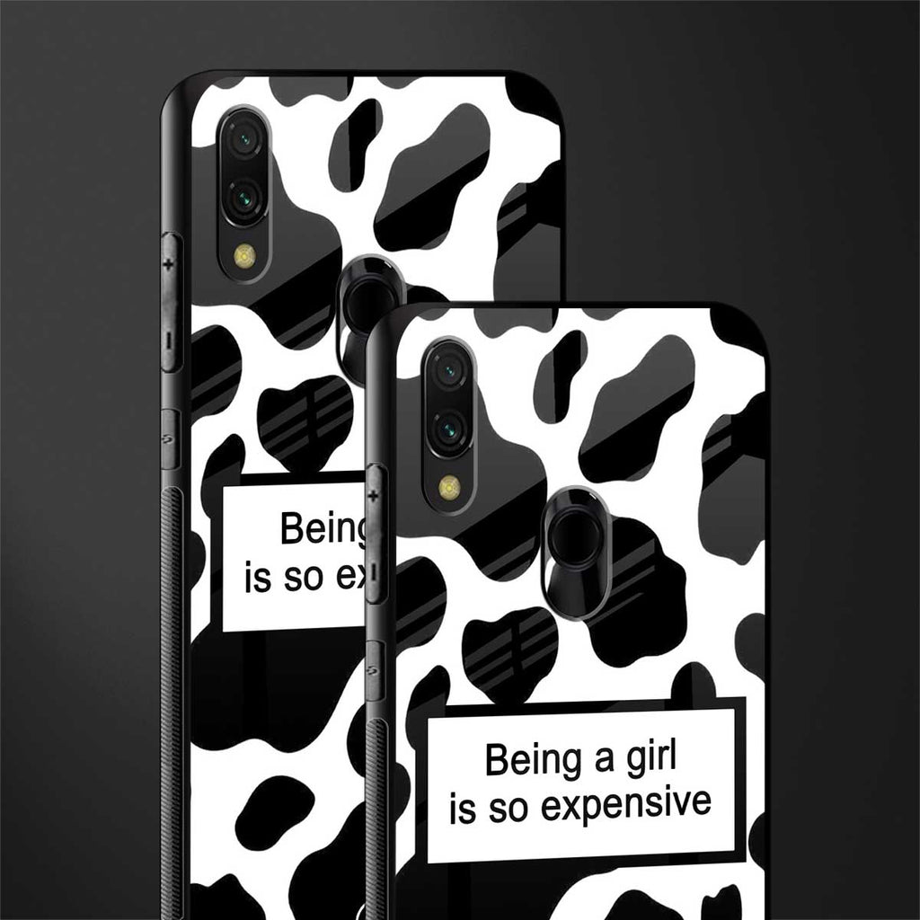 expensive girl glass case for redmi note 7s image-2