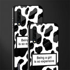 expensive girl glass case for mi a3 redmi a3 image-2