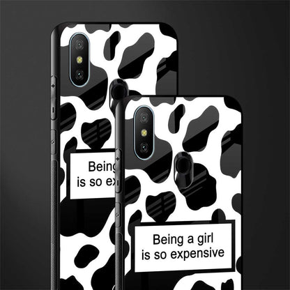 expensive girl glass case for redmi 6 pro image-2