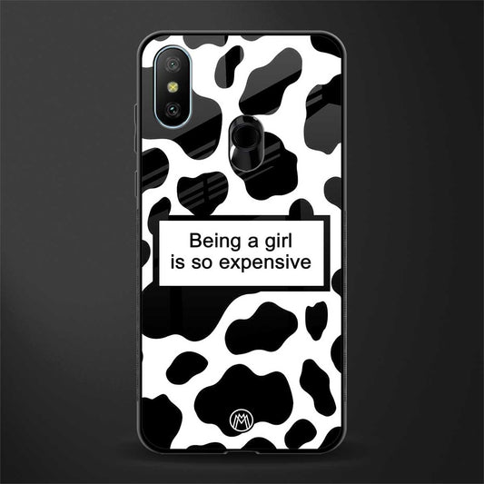 expensive girl glass case for redmi 6 pro image