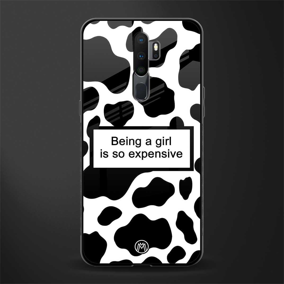expensive girl glass case for oppo a5 2020 image