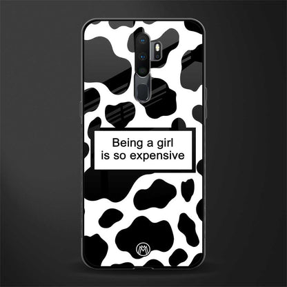 expensive girl glass case for oppo a5 2020 image