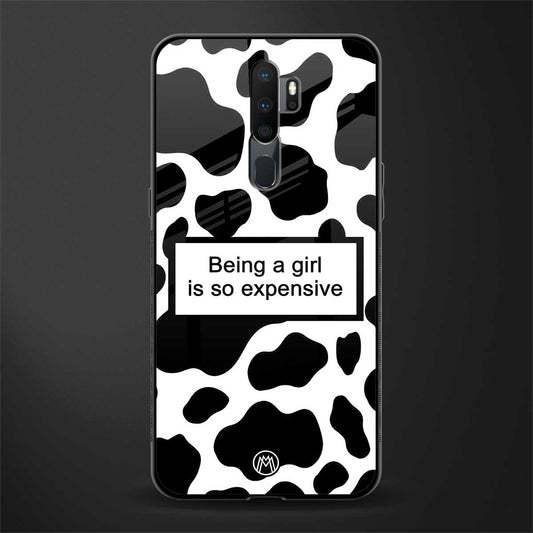 expensive girl glass case for oppo a5 2020 image