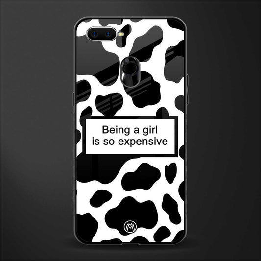 expensive girl glass case for oppo a5s image