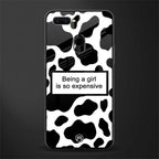 expensive girl glass case for oppo a7 image
