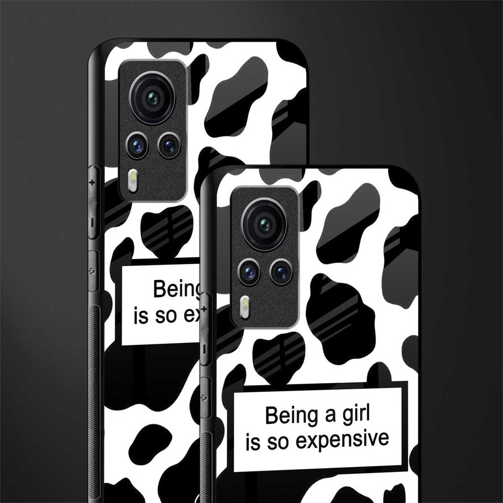 expensive girl glass case for vivo x60 pro image-2