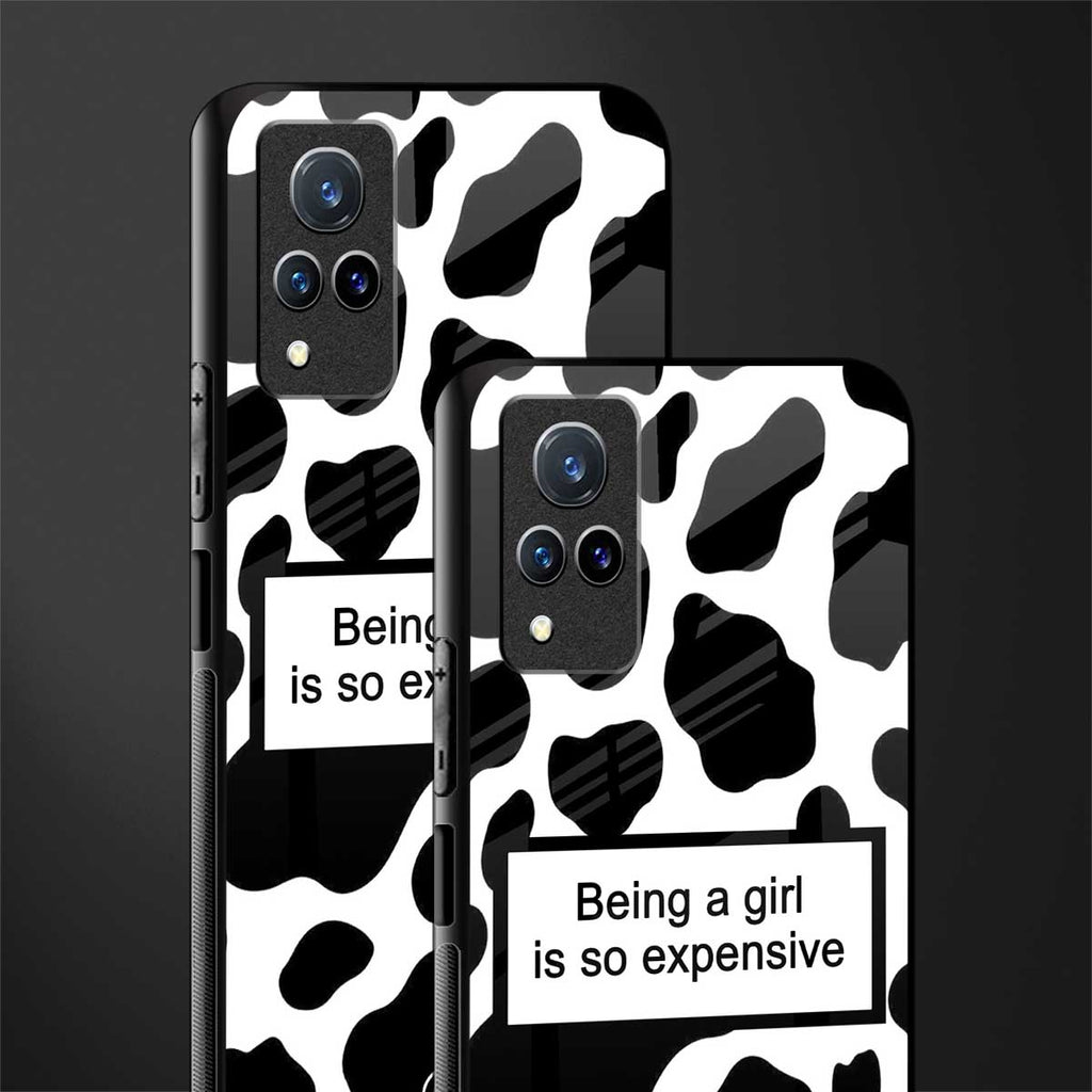 expensive girl glass case for vivo v21 5g image-2