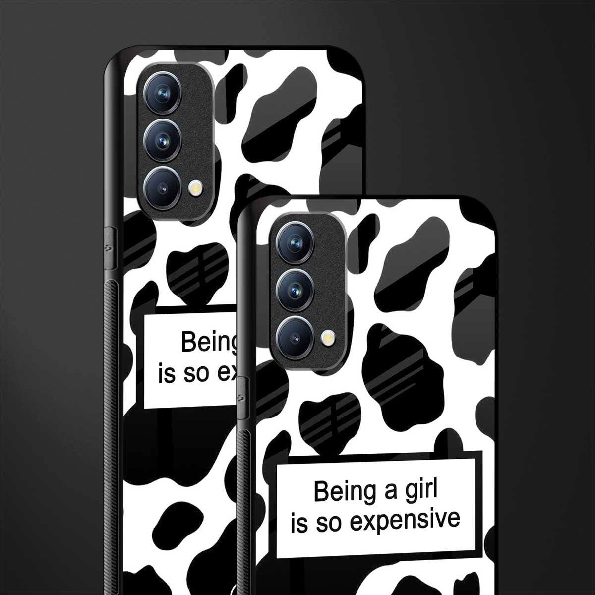 expensive girl glass case for oppo f19s image-2