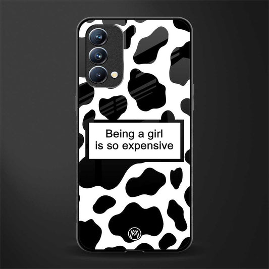 expensive girl glass case for oppo f19s image