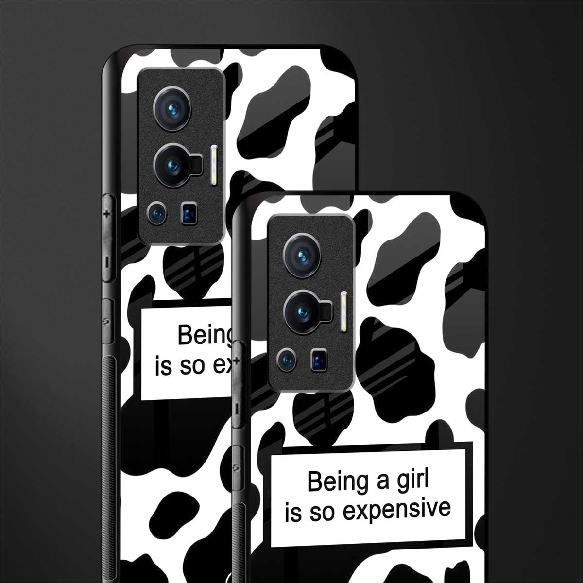 expensive girl glass case for vivo x70 pro image-2