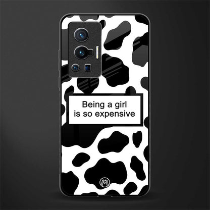 expensive girl glass case for vivo x70 pro image