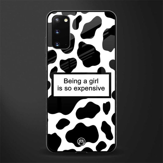 expensive girl glass case for samsung galaxy s20 image