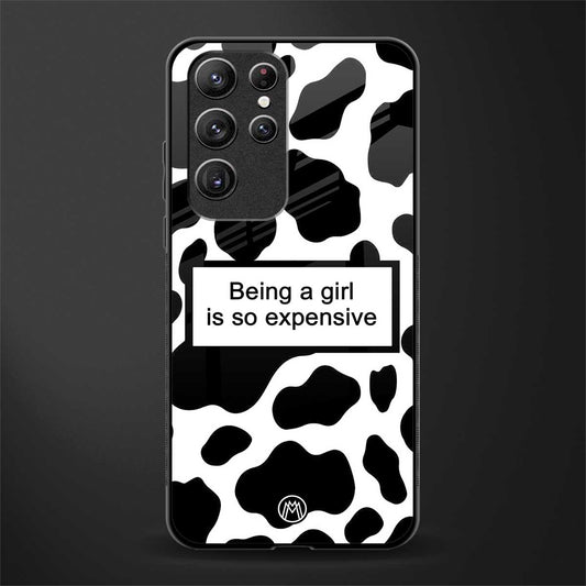 expensive girl glass case for samsung galaxy s21 ultra image