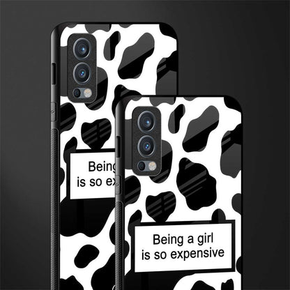 expensive girl glass case for oneplus nord 2 5g image-2