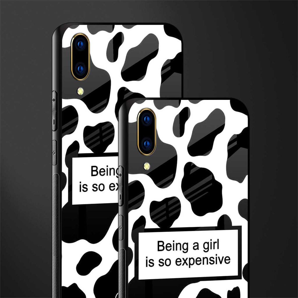 expensive girl glass case for vivo v11 pro image-2