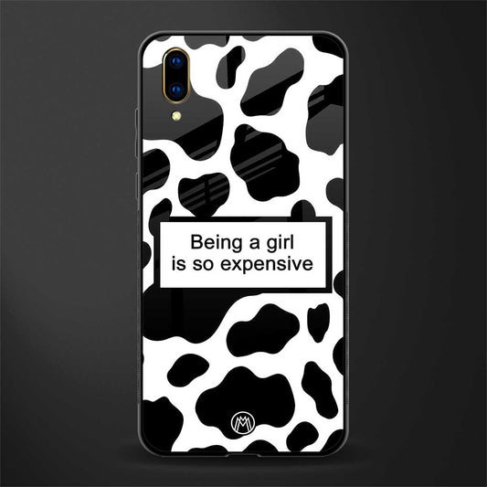 expensive girl glass case for vivo v11 pro image
