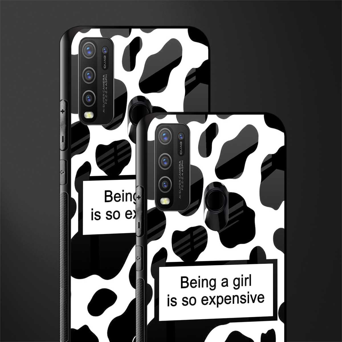 expensive girl glass case for vivo y50 image-2