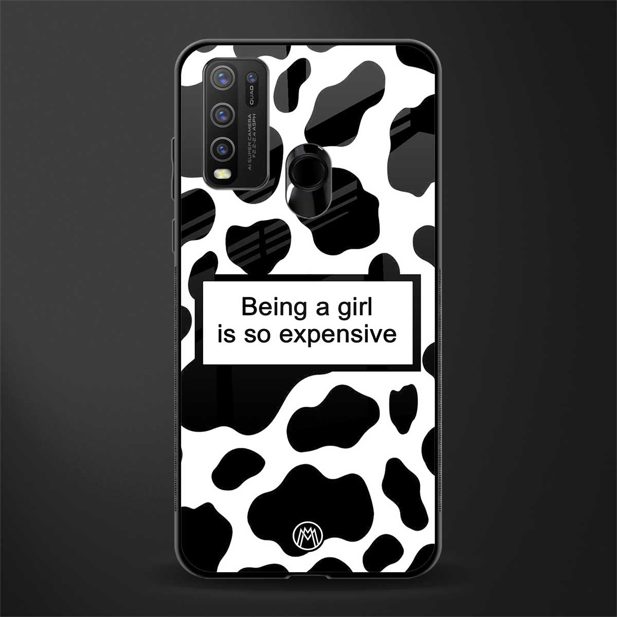 expensive girl glass case for vivo y50 image