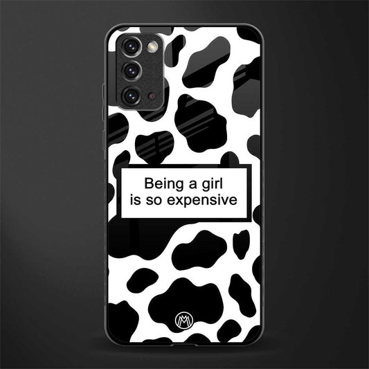 expensive girl glass case for samsung galaxy note 20 image