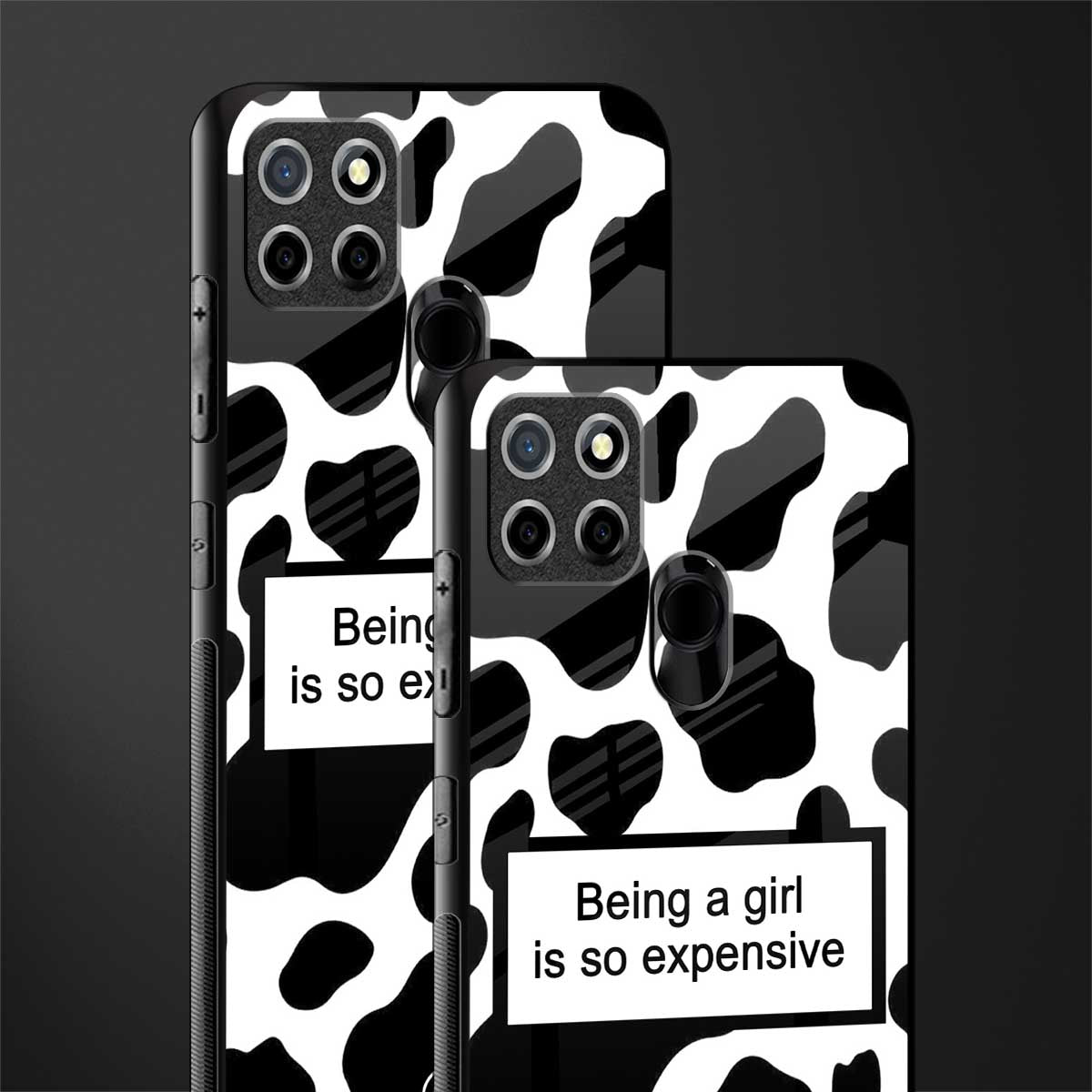expensive girl glass case for realme narzo 30a image-2