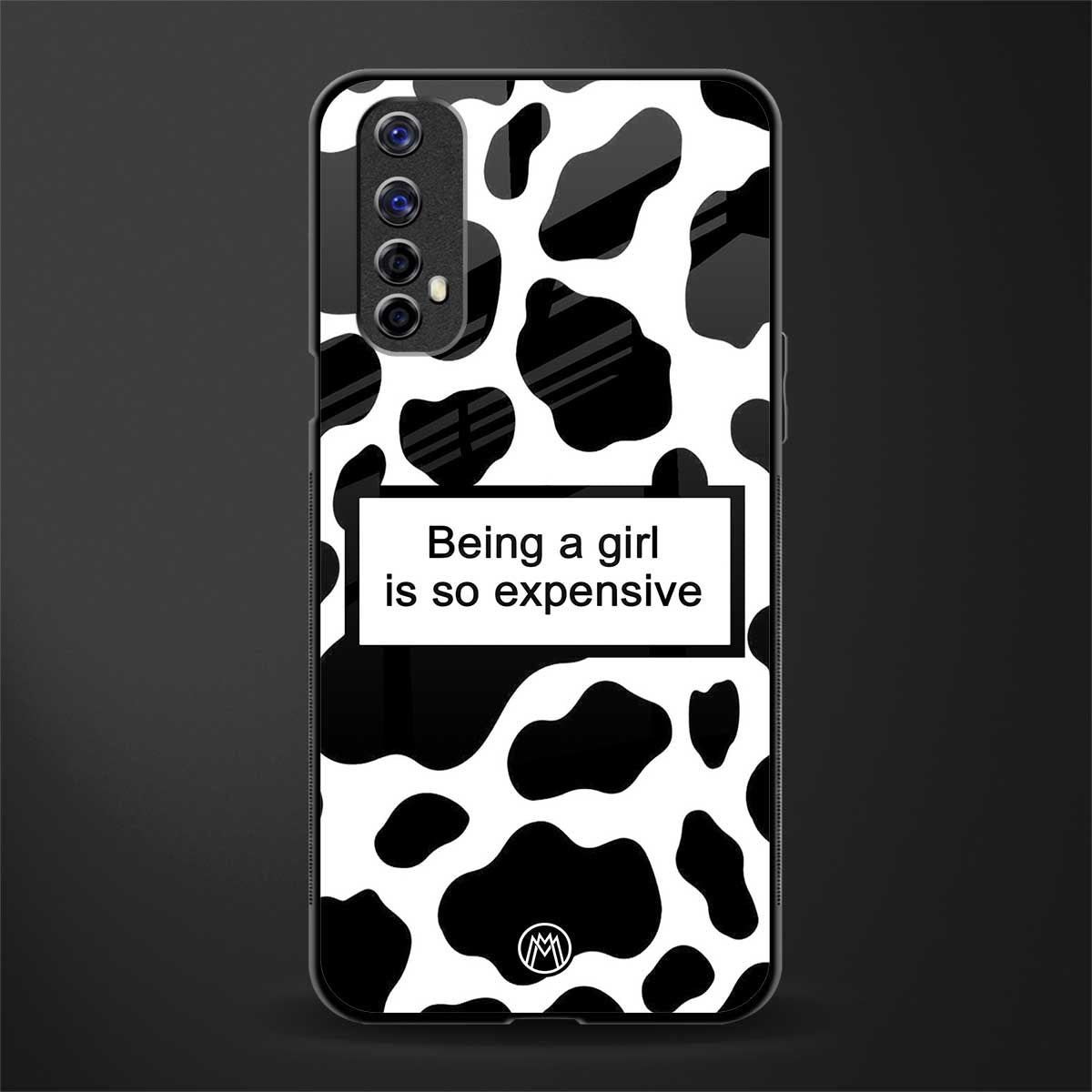 expensive girl glass case for realme 7 image