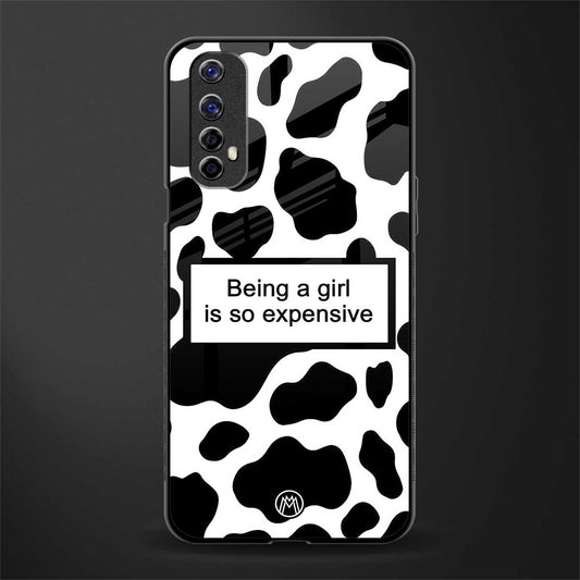 expensive girl glass case for realme 7 image