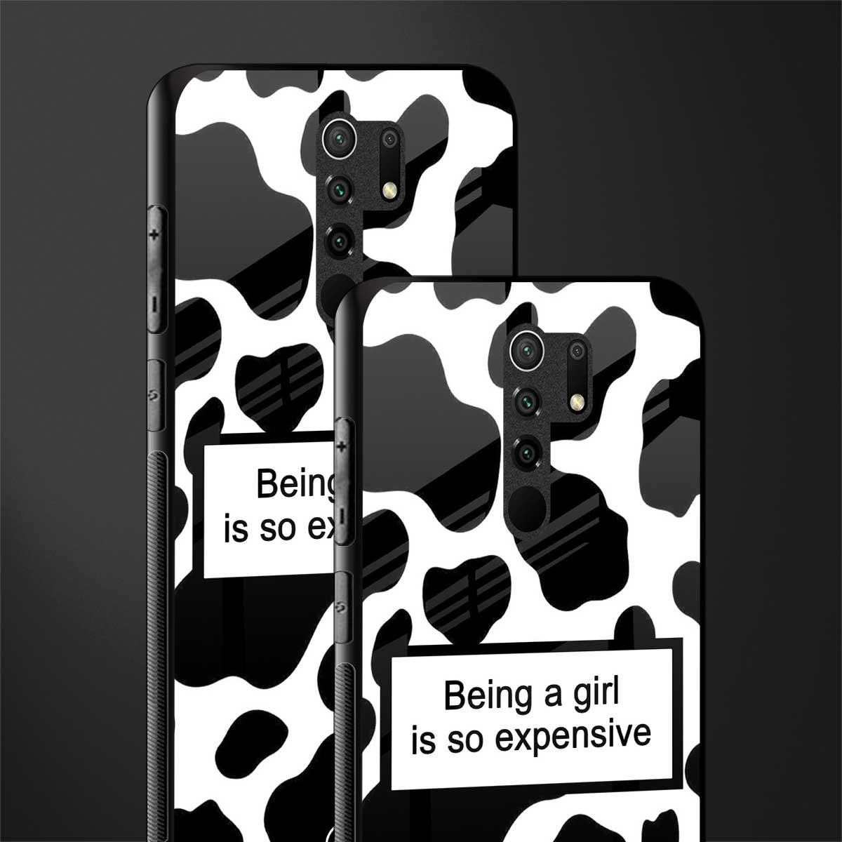expensive girl glass case for redmi 9 prime image-2